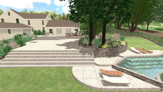 Beautiful backyard design